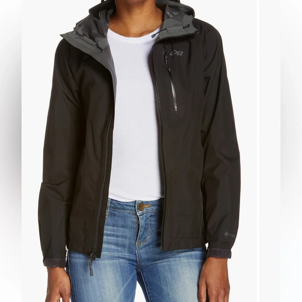 Outdoor Research Women's Black Aspire Gore Tex Waterproof Jacket - Picture 1 of 4